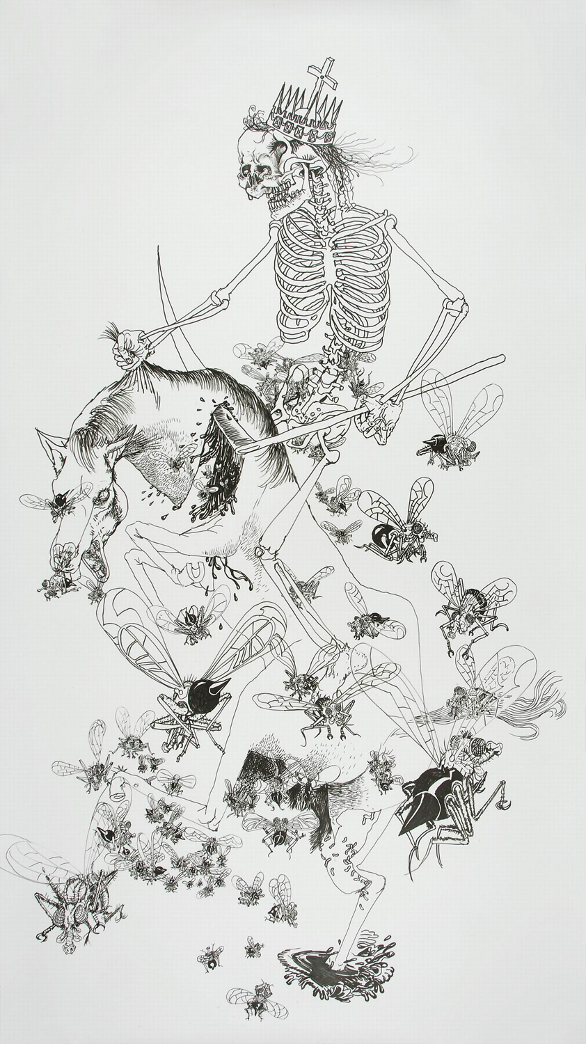 König Tod zu Pferde, 2010 Drawinging - König Tod zu Pferde, 2010