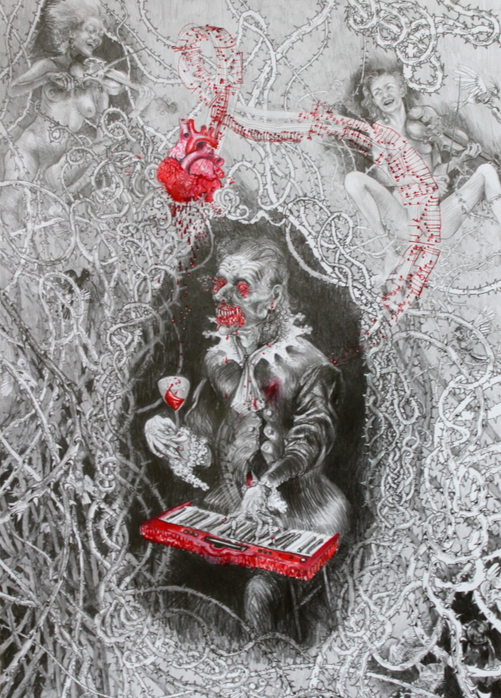 Listen to your heart, 2014 Drawinging - Listen to your heart, 2014