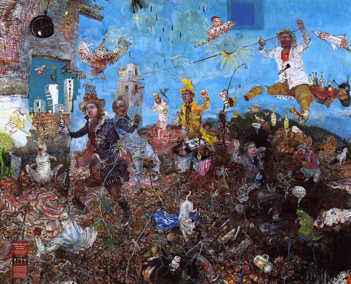 Müll Menschen Müll, 2004 Painting - Müll Menschen Müll, 2004