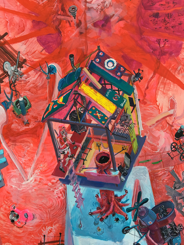 Die Blutmühle, 2011-2015 - Detail 13 Painting - Die Blutmühle, 2011-2015 - Detail 13