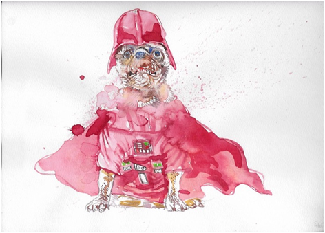 Star Wars 3000, 2015 Painting - Star Wars 3000, 2015